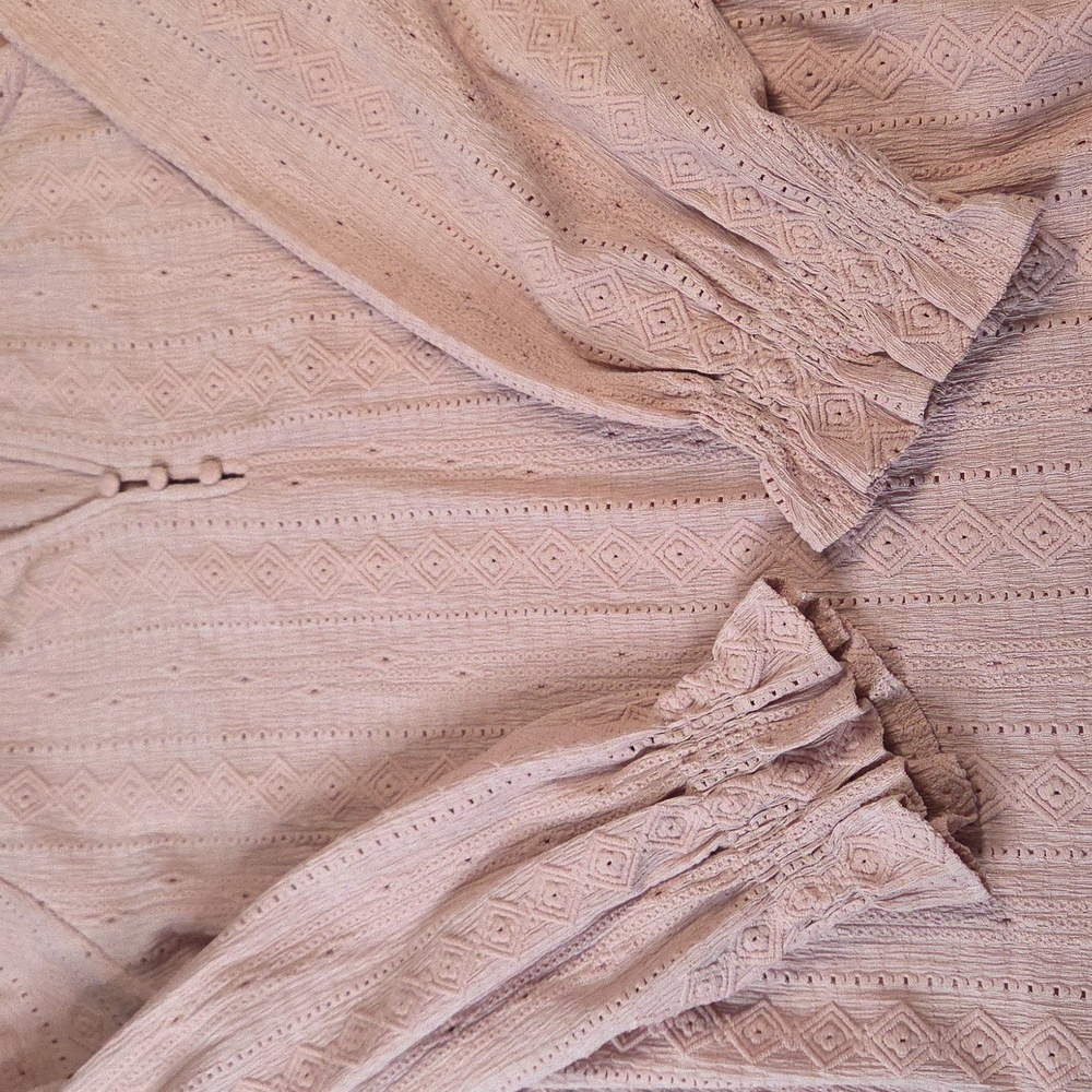 Frye Long Sleeve Mauve Blouse - Picture 3 of 8